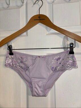 Victoria's Secret Lavender Floral Lace Bikini Panty